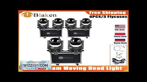 0 Tax 6Pcs Beam 295W 14R Moving Head Stage Light With 3Flightcase Review