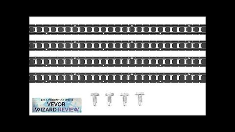 VEVOR E Track Tie Down Rail Kit 5' Steel Rails 4 Pack Review