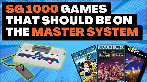 SG 1000 Games That NEED To Be on the Master System!