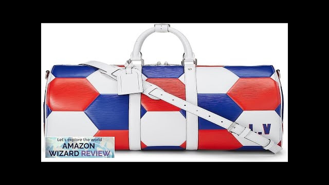 Louis Vuitton Pre-Loved FIFA World Cup Red White & Blue Leather Keepall Bandouliere Review