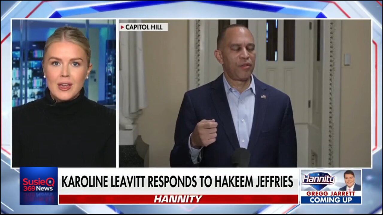 KAROLINE LEAVITT RESPONDS TO HAKEEM JEFFRIES