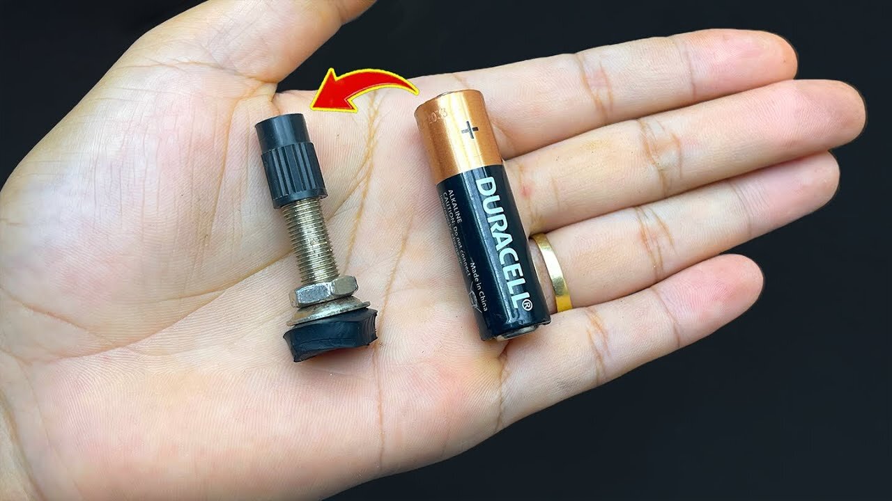 Just insert an old battery into the tire valve and you will be amazed at the results