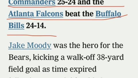MNF Decode- Falcons over Bills. Bears def. Commanders. Read Description.