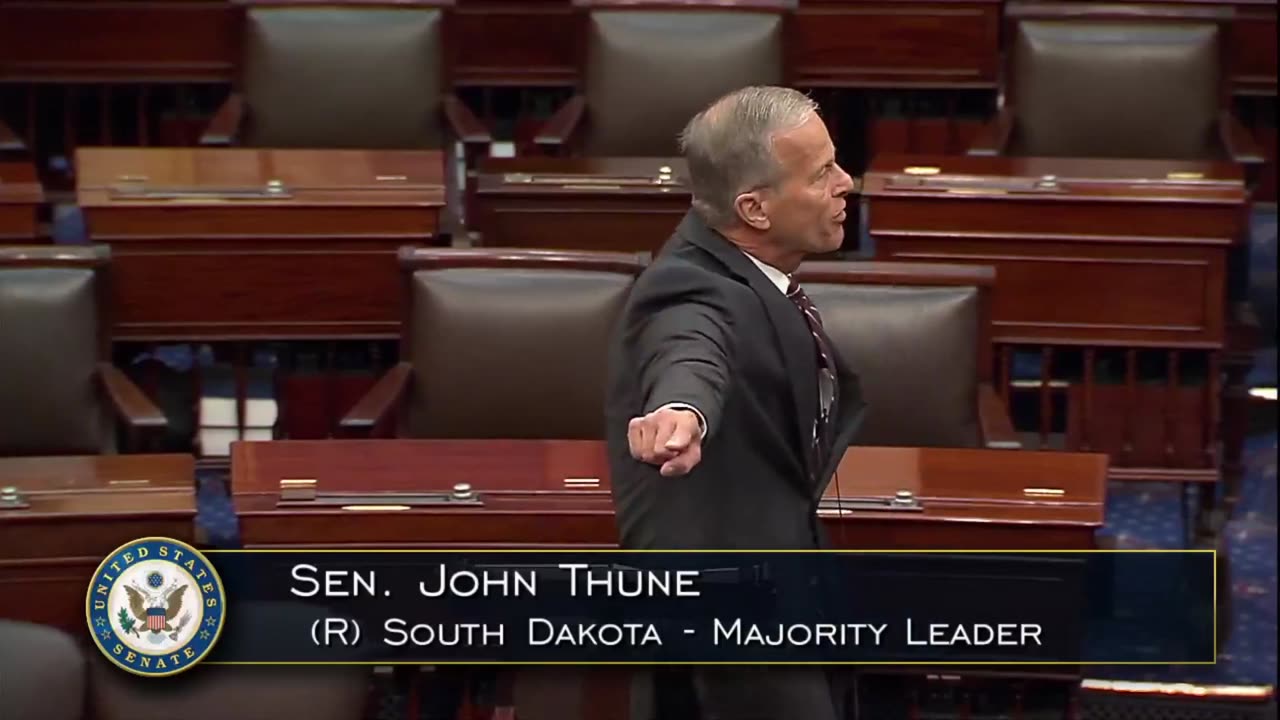 Leader Thune loses it with Democrats over Schumer Shutdown