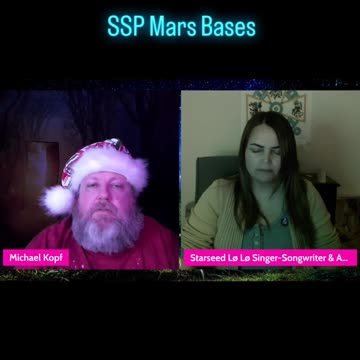 Mars Bases @starseedlolomusic channeling the Blue Lyrans with @michaelkopf 2025 #mars