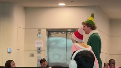 Buddy the Elf Spotted at Chicago Midway Airport During the Holidays