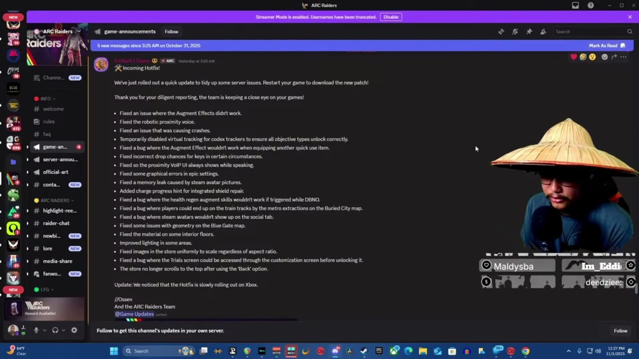 ARC Raiders Roadmap and Patch notes