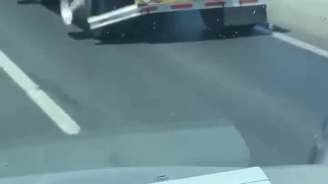Trucking with missing tires.