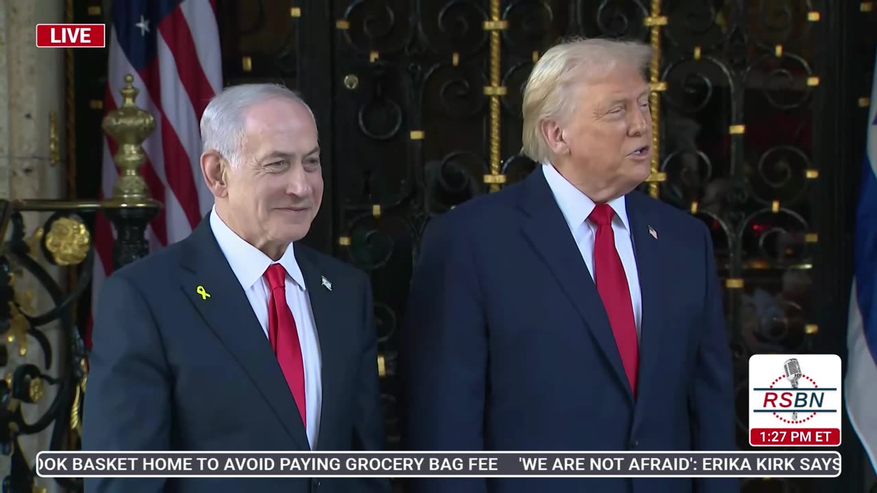 WATCH: President Trump Welcomes Prime Minister Netanyahu to Palm Beach, FL - 12/29/25