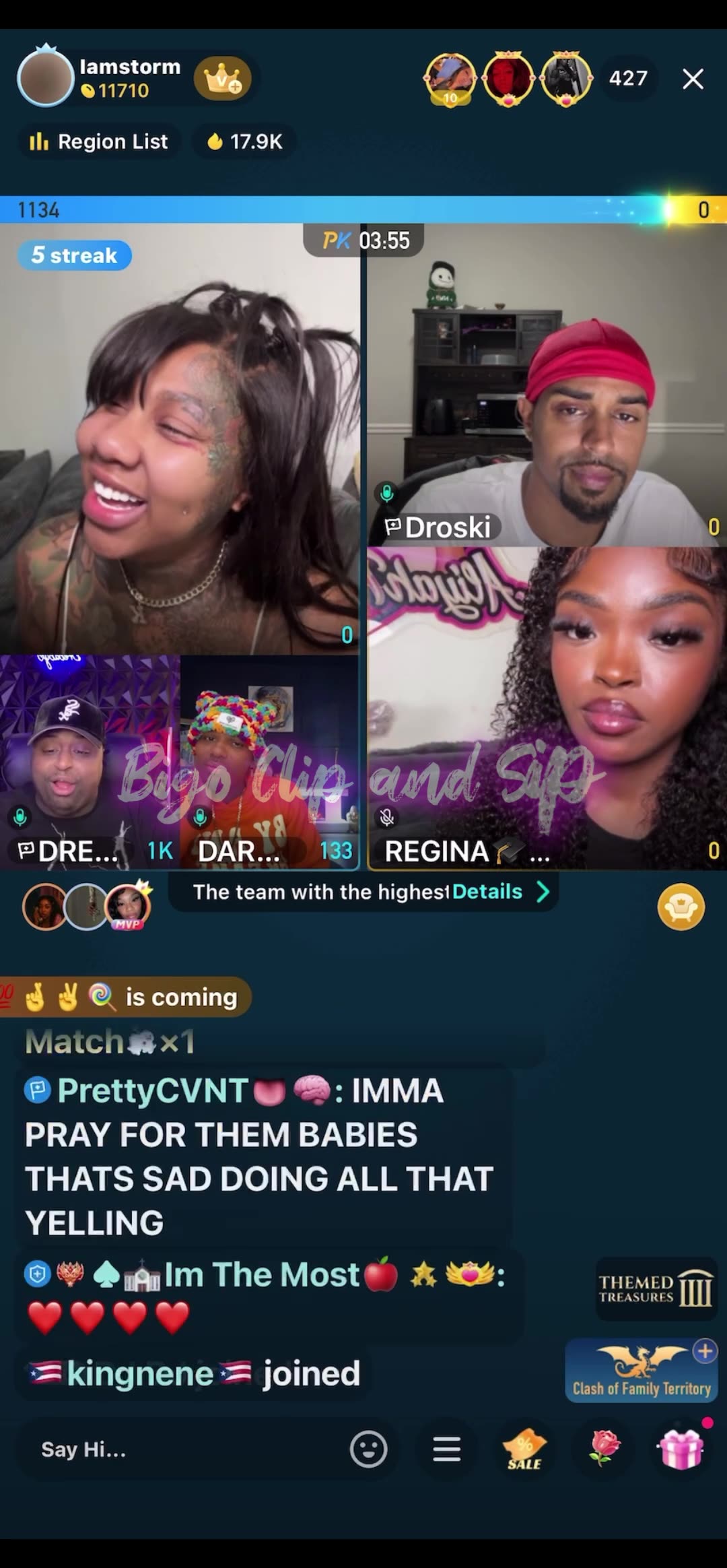 Team PK Storm DreBaby Liyah Droski Supa TastyMocha 10/27/25 #bigoclipandsip