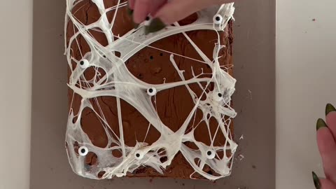 Spiderweb Brownies