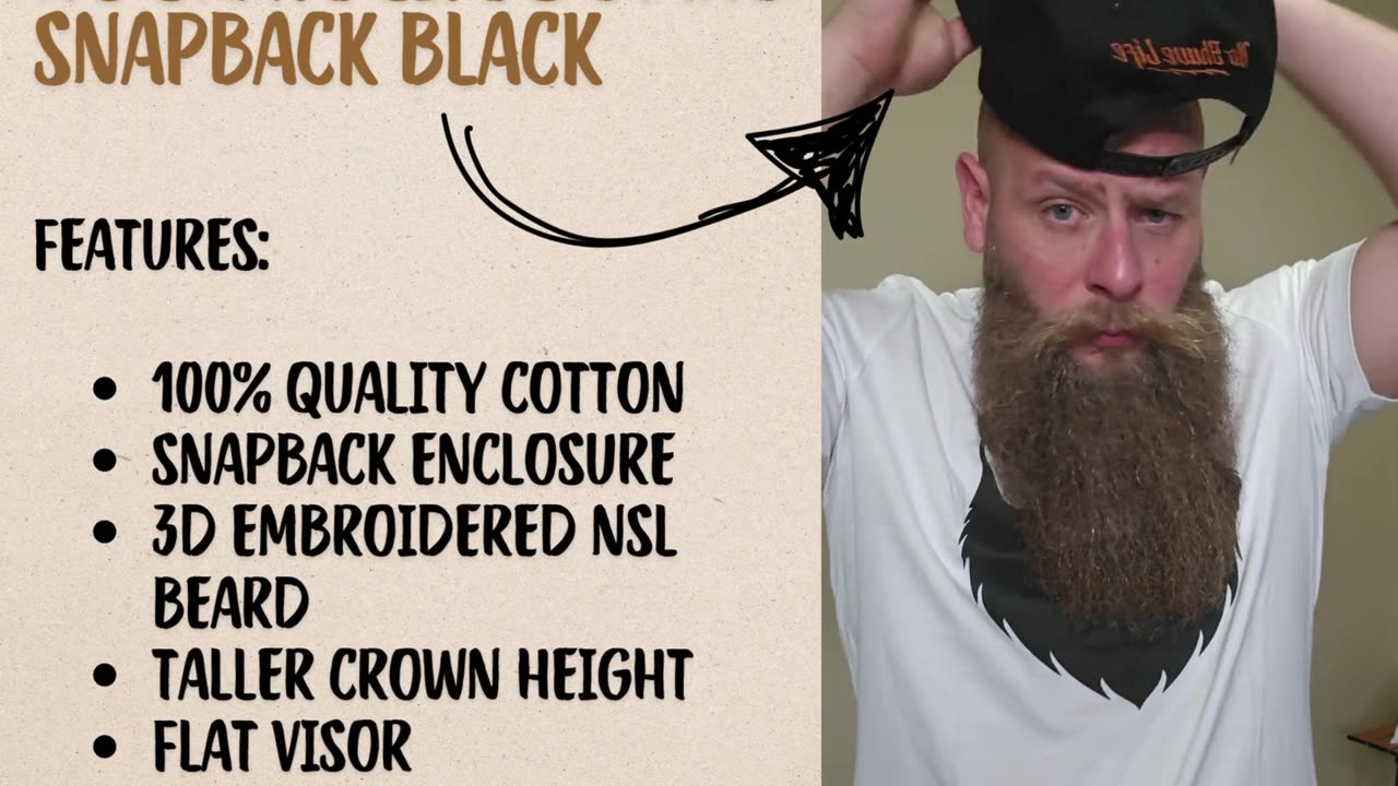 The Ultimate Snapback for the Bearded Lifestyle!