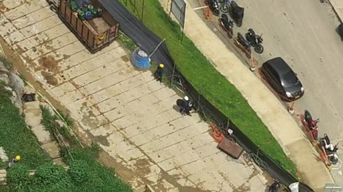 Crane Operator Saves Worker Trapped on Burning Building's Roof