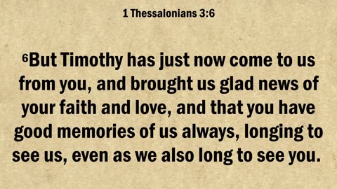 1 Thessalonians 3