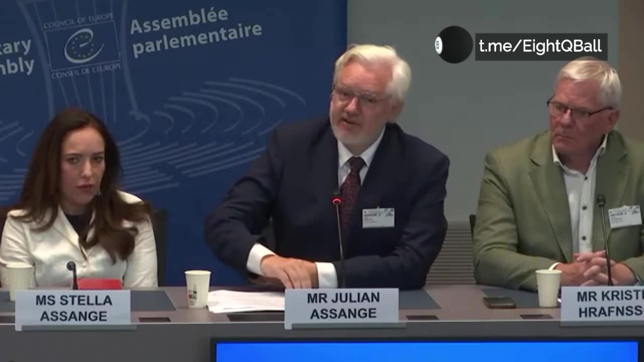 Julian Assange Full Speech in Strasbourg (France)