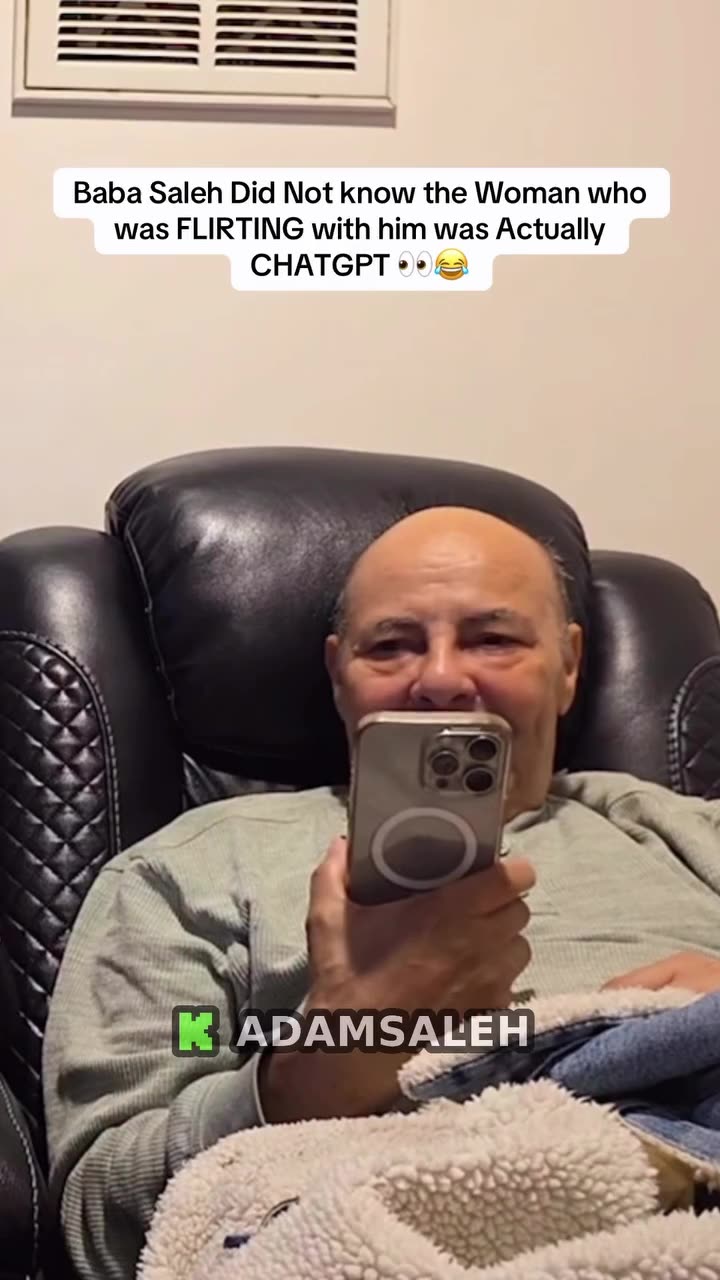 Adam Saleh’s Dad Flirts with AI Thinking It’s a Woman.