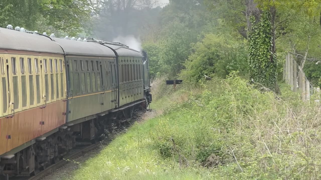 4144 Steam Engine Pulling Train Down Tenterden Bank In Kent UK 2022