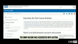 The CDC lied and hid the fact that the MMR vaccine was associated with autism