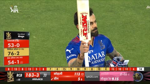 RR vs RCB Virat Kohli 113* against RR❤️🔥🏏👿😈