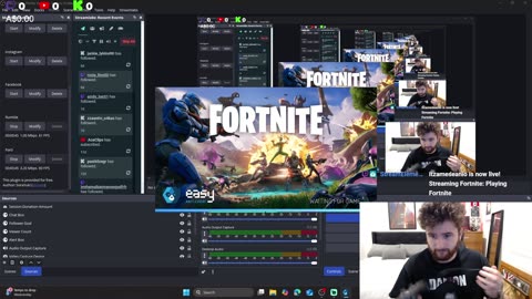 Playing Fortnite