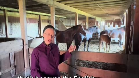 Amish Women Walking Barefoot Part 1