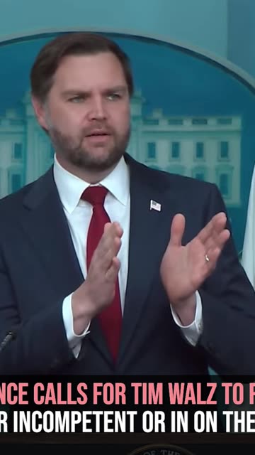 JD Vance: Tim Walz Was Either Incompetent or In on the Fraud