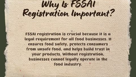 Why Every Food Business Needs FSSAI Registration