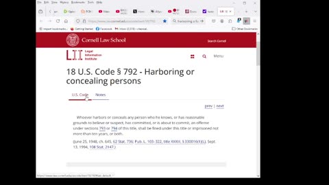 #jaguar wright man o dell faceing 10 years 18 U.S. Code § 792 - Harboring or concealing persons