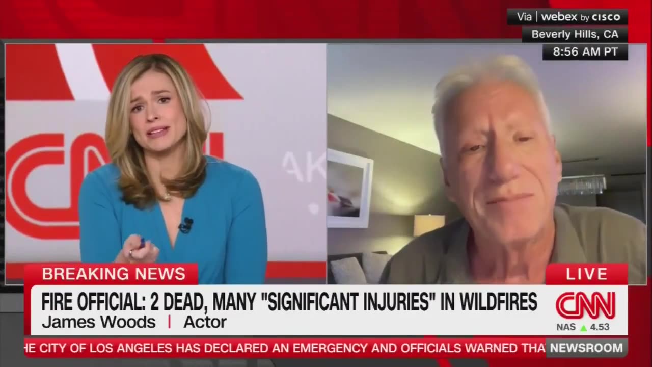 James Woods Breaks Down In Tears During Destructive Wildfires