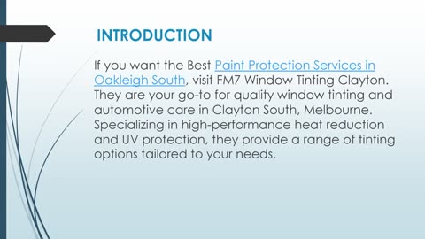 Best Paint Protection Services in Oakleigh South