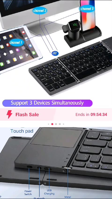 Upgrade your typing experience with the Ultra-Thin Wireless Mini Bluetooth Keyboard