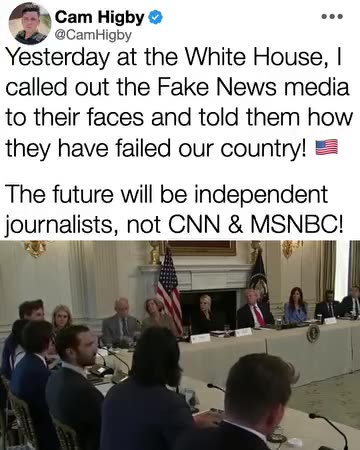 The Fake News is constantly FAILING the American People! Thank you POTUS for this opportunity!