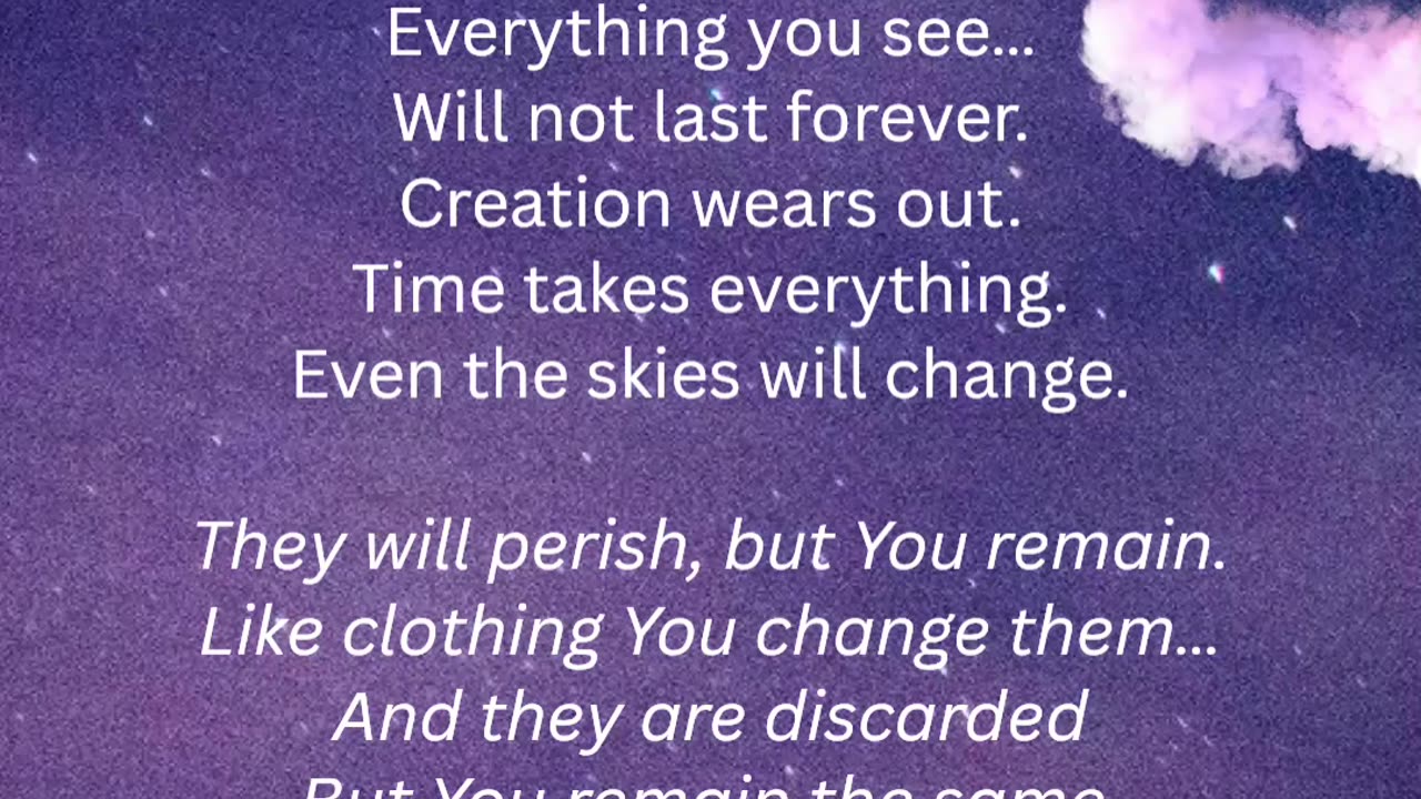 Nothing lasts but God