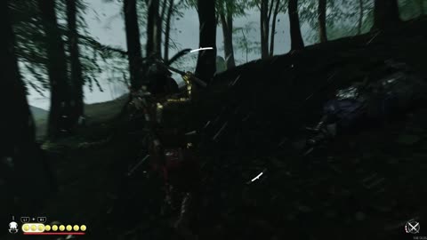 Battle116 Jin Sakai fights the Moguls During Rain Ghost of Tsushima