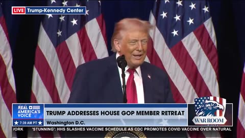 President Trump Addresses House GOP Member Retreat