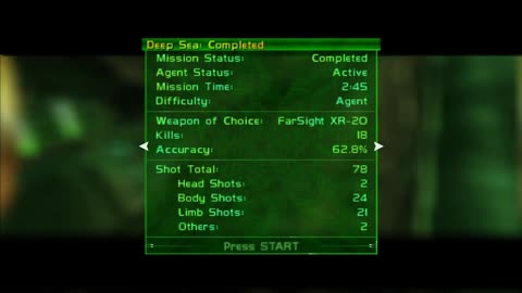 Perfect Dark (PC Port) Deep Sea: Nullify Threat - Agent (2:45) FWR