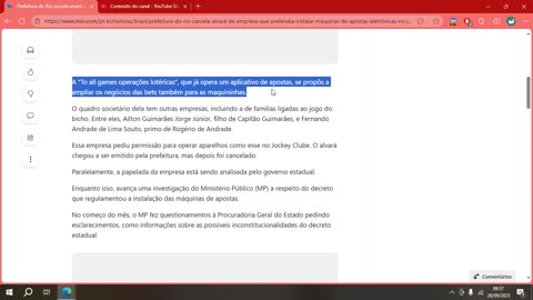 Prefeitura do Rio cancela alvará de empresa que pretendia instalar máquinas de apostas eletrônicas