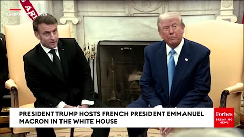 BREAKING: Trump, Macron Take Multiple Questions From The Press During Oval Office Meeting!!