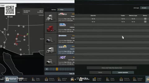 Trucking with Momma Coop and Becky