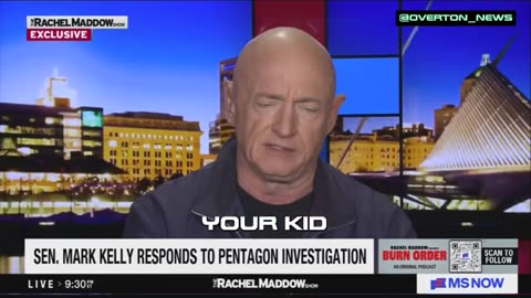 Dem Sen Mark Kelly accidentally admits on air to Maddow that there were no specific illegal orders