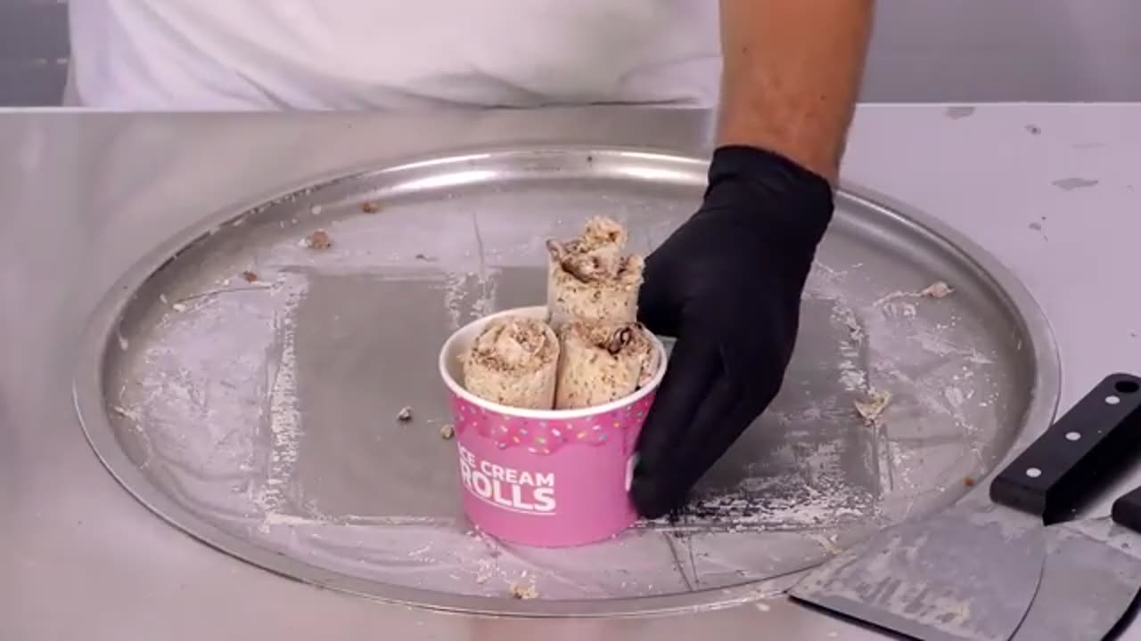 Cadbury Dairy Milk & Lotus Biscoff - Ice Cream Rolls Magic | ASMR