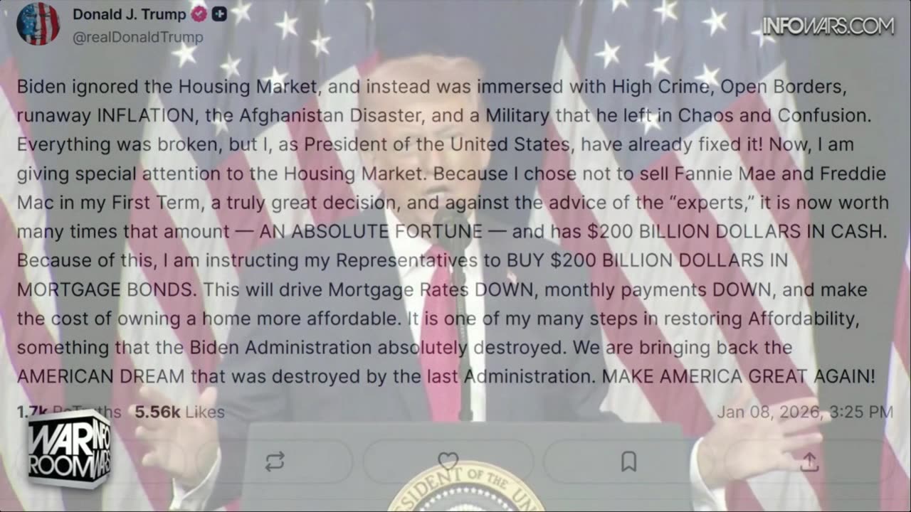 INFOWARS LIVE - 1/9/26: The American Journal with Breanna Morello / The Alex Jones Show / The War Room With Harrison Smith