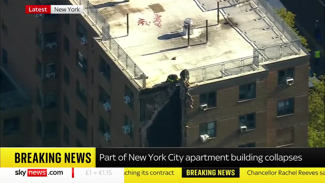 Huge Explosion Rocks NYC, Building Partially Collapses