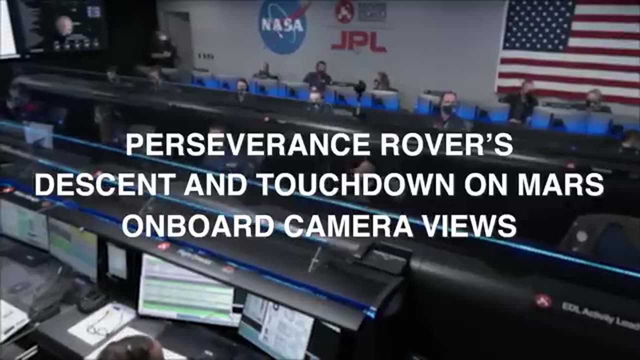 Preserverance Rover's Descent and Touchdown on Mars ( Official NASA Vedio)