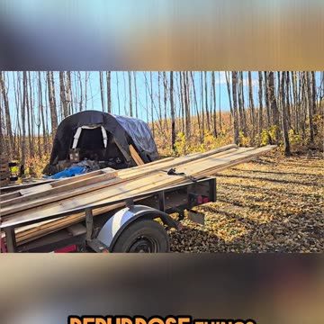 Found FREE Lumber at the Dump! (Is It Even Legal_) #livingoffgrid #homesteading