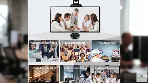 TONGVEO All-in-One Conference Room Video Camera System Bundle HD 1080P 60fps 3X