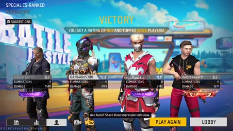 Free fire 🔥 max playing wonder full head shots 😀