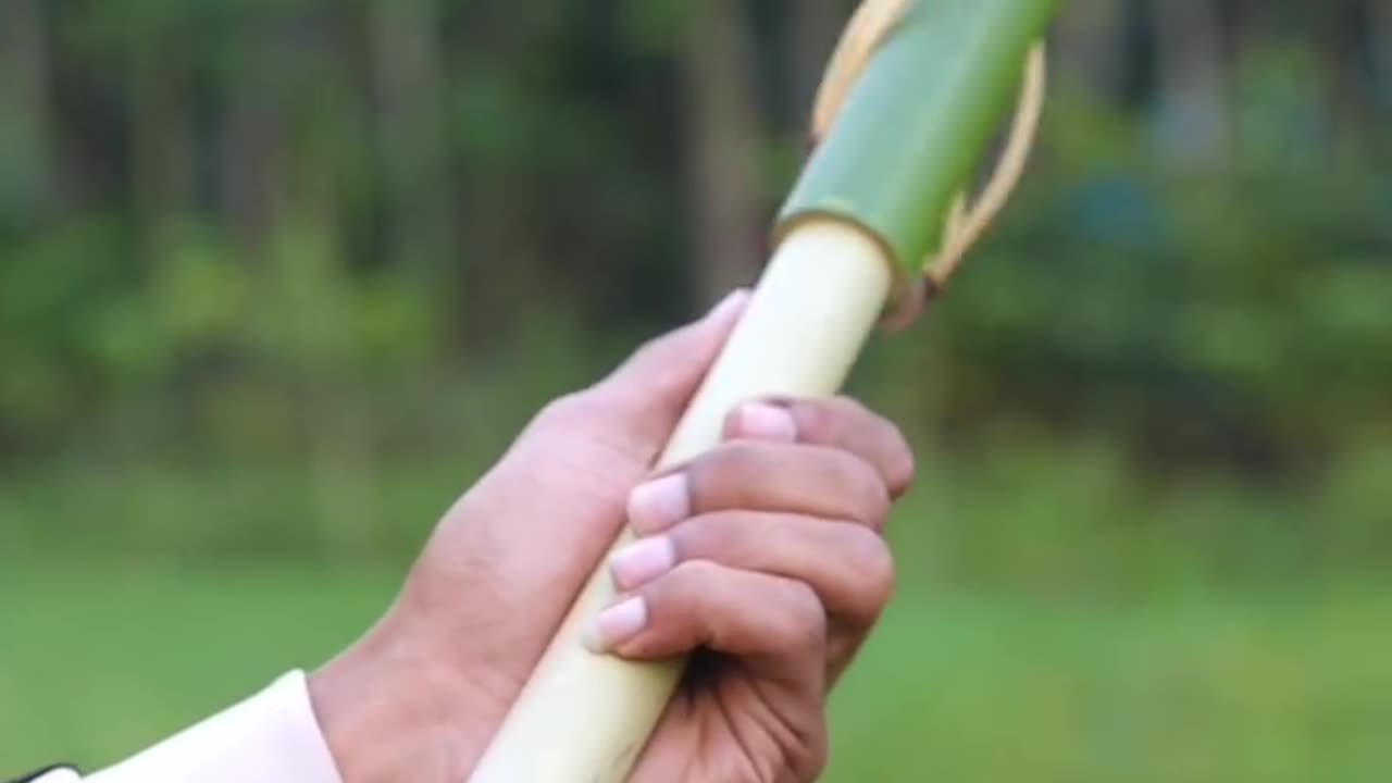 Bamboo slingshot craft