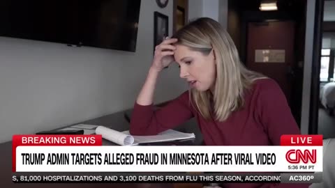CNN reporter sets up shot of herself on the phone, hard at work investigating….not the fraud…