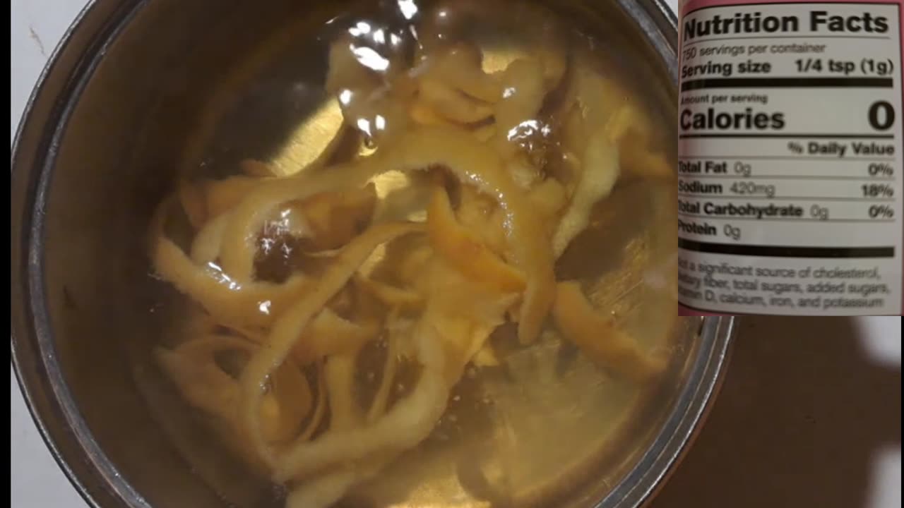 Orange Peel Structured Water & Salt